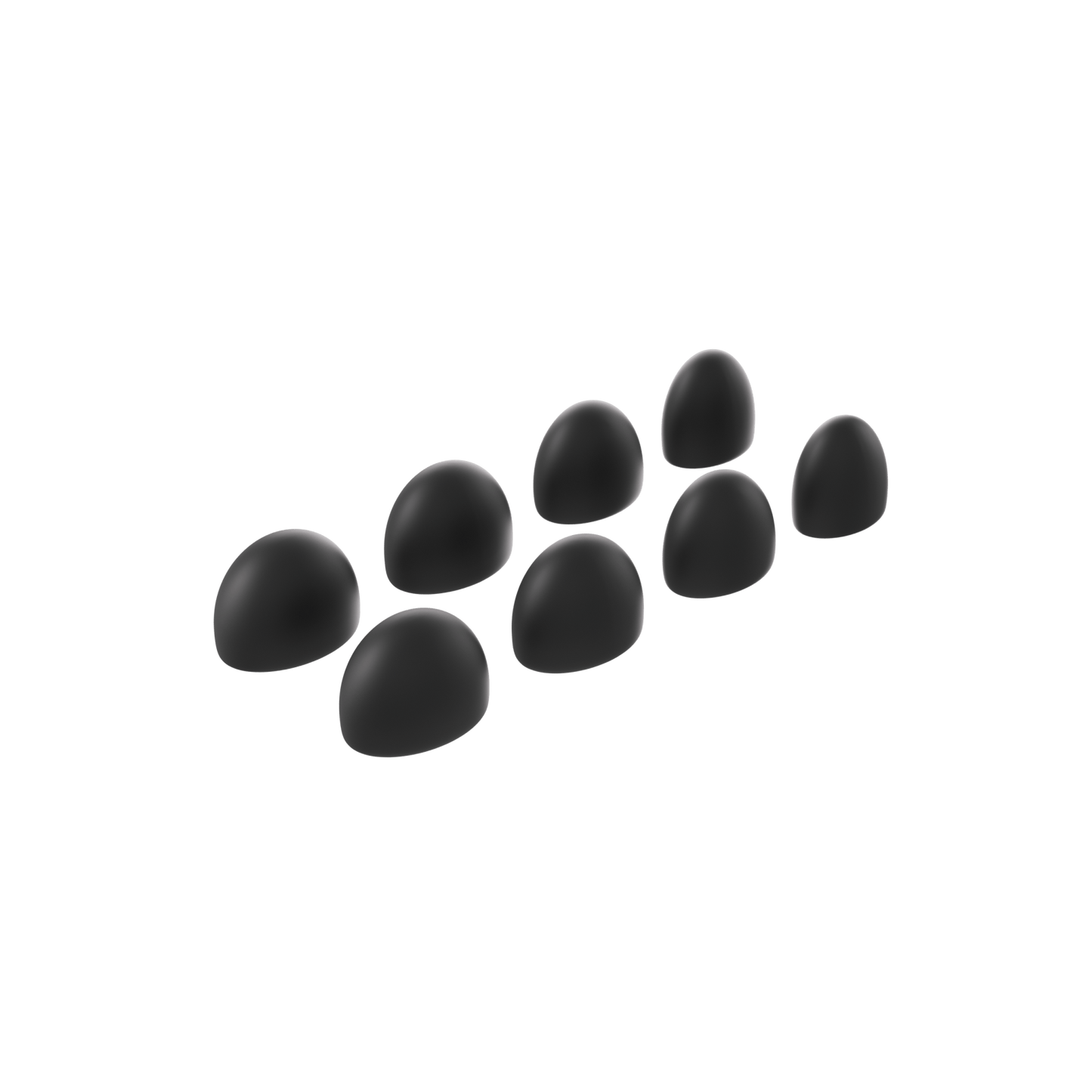 Loop Dream™ Foam-Silicone Ear Tips - Black (Mixed Sizes)